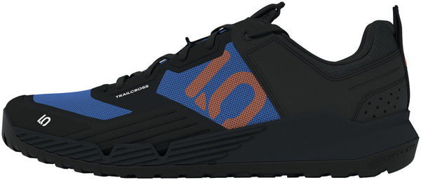 Five Ten Trailcross XT Flat Shoes - Men's Core Black/Pure Orange/Ray Blue 8