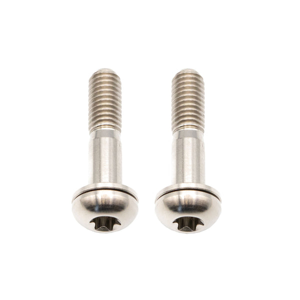 Better Bolts Titanium Flat Mount Bolt Kit 22mm Silver 2/Count