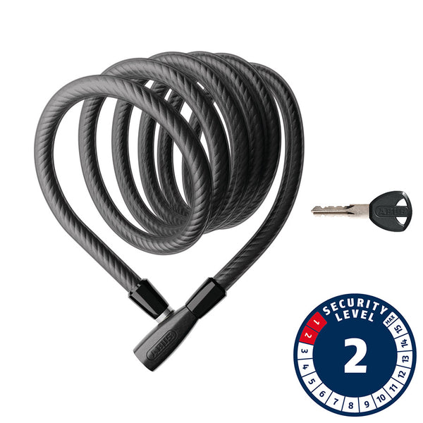 Abus Helix 2508K Cable lock Key 8mm 150cm 4.9' Black