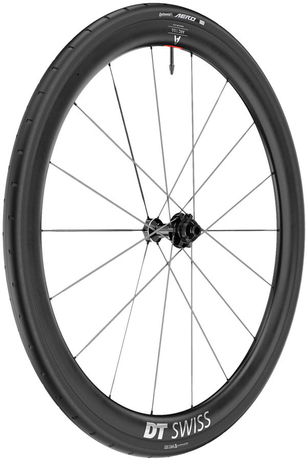 DT Swiss ARC 1100 Spline CS 38 Front Wheel - 700 12 x 100mm Center-Lock BLK WTS w/Aero 111 Tire