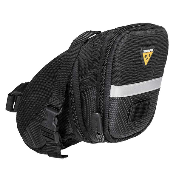 Topeak Aero Wedge Seat Bag - Strap-on Medium Black