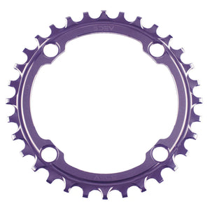 5Dev 104 BCD Titanium Chainrings 34T Purple