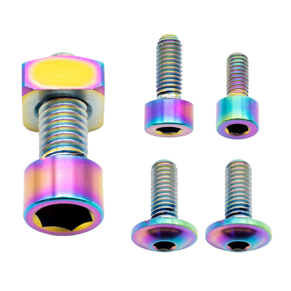 Better Bolts Fox 36 Fork Ti Bolt Kit 2021-2025 Grip Rainbow 6/Ct