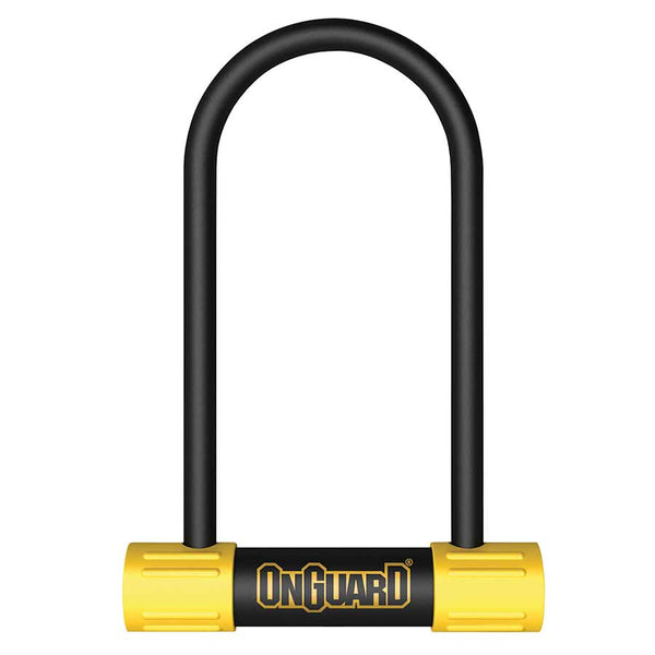 OnGuard BullDog Series U-Lock - 3.5 x 7" Keyed Black/Yellow Includes bracket