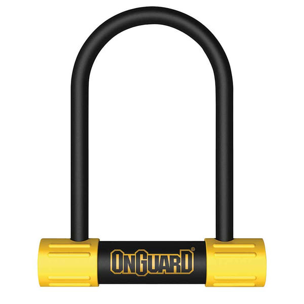 OnGuard BullDog Series U-Lock - 3.5 x 5.5" Keyed BLK/YLW Includes bracket