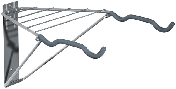 Delta Two Bike Wall Mount Rack with Shelf: Holds Two Bikes