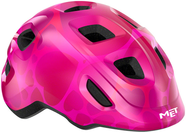 MET Helmets Hooray MIPS Child Helmet - Pink Hearts X-Small 46-52cm