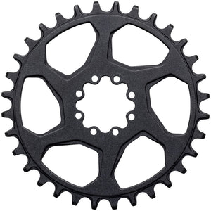 Samox Gold Direct Mount Chainring - 32t 8-Bolt 0mm Offset Aluminum Sandblast Anodized BLK