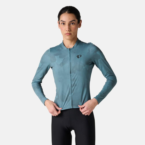 Women's Attack Long Sleeve Jersey - BALSAM GREEN BOTANICA / XS