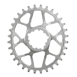 Works Components Oval Chainring SRAM 3-Bolt 30T Boost 3mm Slv