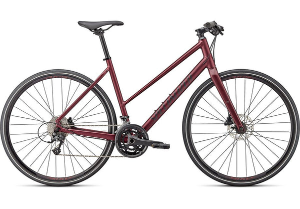 2024 Specialized sirrus 3.0 st bike satin maroon / gloss maroon / satin black reflective xs