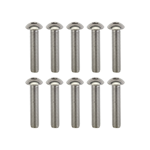 Sunlite Stainless Steel Button Head Bolts M5 x 25 Bag of 10