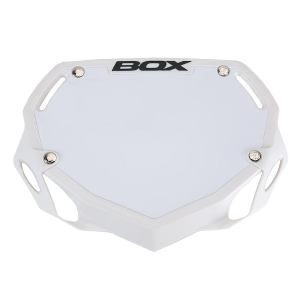 BOX Box Two Number Plate White - Small