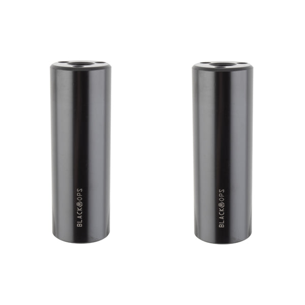 Black ops Brinck Axle Pegs 14mm - 3/8` Black 35mm Chromoly