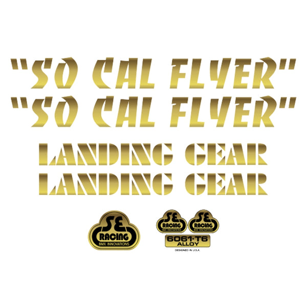 Se bikes Socal Flyer Decal Set SoCal Flyer Gold