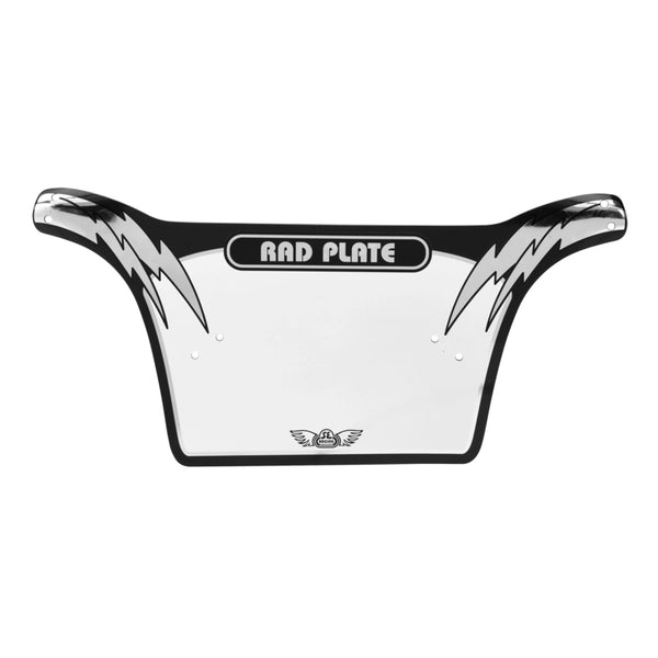 Se bikes Rad Number Plate  Black/Silver 10`x19.75`