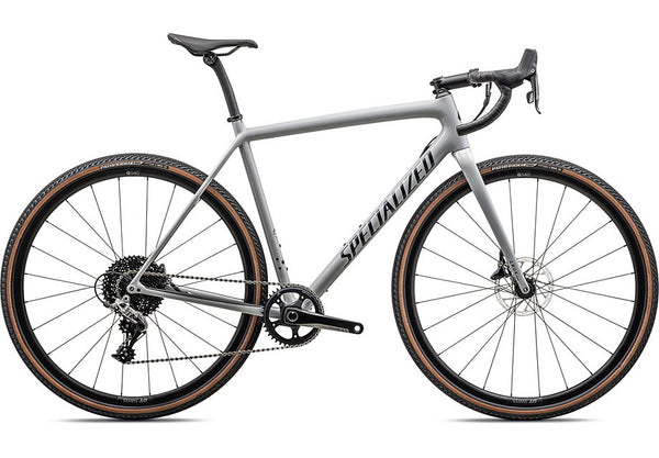 2023 Specialized crux comp bike gloss dove grey/metallic navy 58