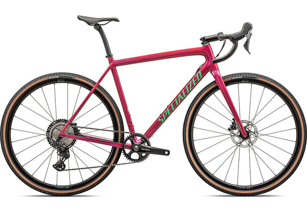 2024 Specialized crux comp bike gloss vivid pink/electric green 58