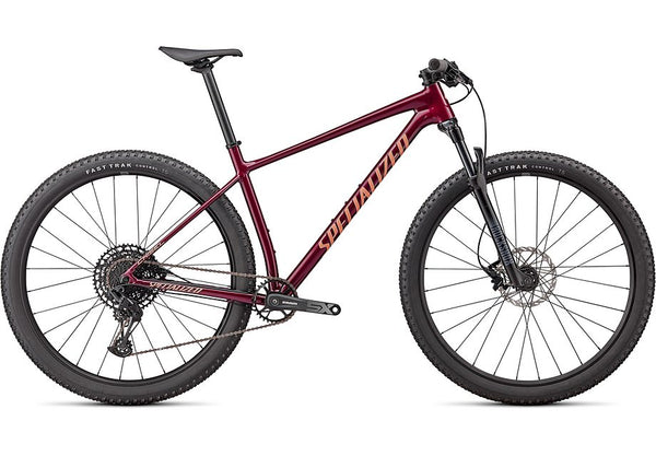 2024 Specialized chisel ht bike gloss maroon / ice papaya m