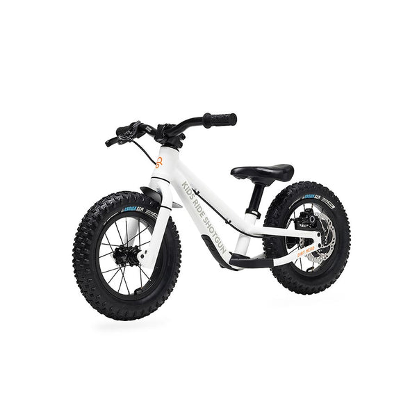 Kids Ride Shotgun Dirt Hero 12 Push Bike 12-1/2 With Brake White