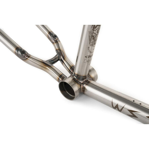 We The People Chaos Machine BMX Frame Glossy Raw 21''