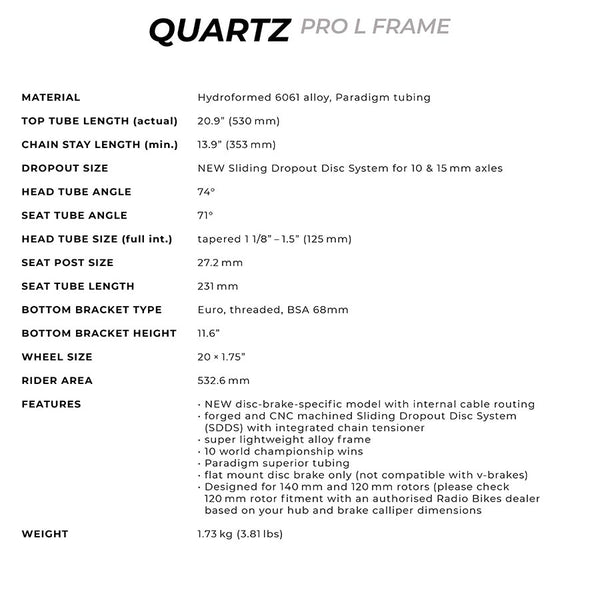 Radio Raceline Quartz Pro L Spectral space green 20.9"