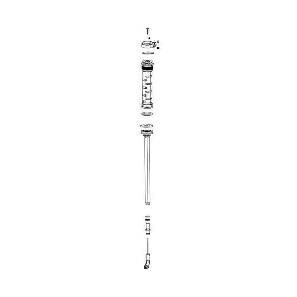 RockShox Fork Damper Assembly - Remote MOCO RL 80-120mm 2013+ P-Loc OneLoc TwistLoc Recon Silver RL B1+ 2017-2021 Recon RL A1+ 2018-2021