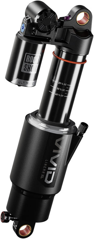 RockShox Vivid Ultimate DH RC2 Rear Shock - 250 x 75 mm Linear XL Air 2 Tokens Reb 55 / Comp 34 L/O 45 Standard D1