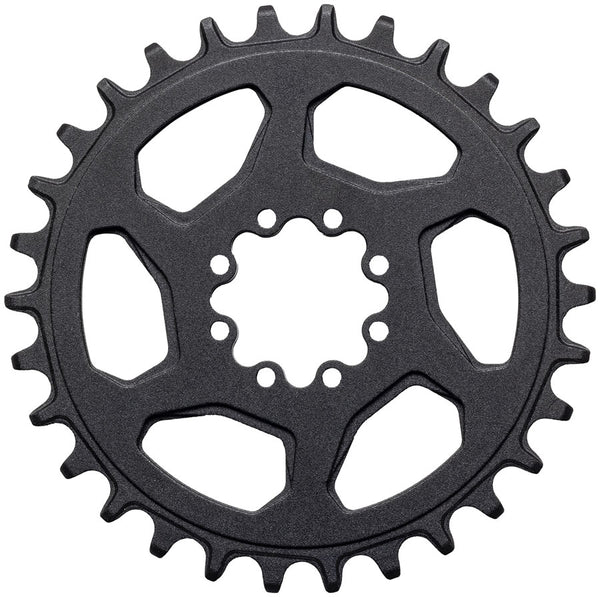 Samox Gold Direct Mount Chainring - 30t 8-Bolt 3mm Offset Aluminum Sandblast Anodized BLK