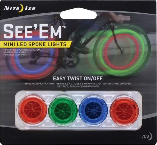 Nite Ize See'Em Mini Spoke Lights - Package of 4