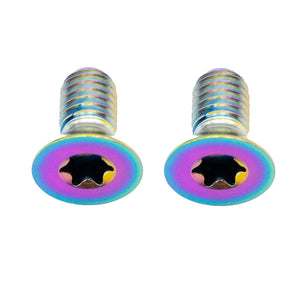 Better Bolts Titanium Flat Mount Bolt Kit 10mm Rainbow 2/Count