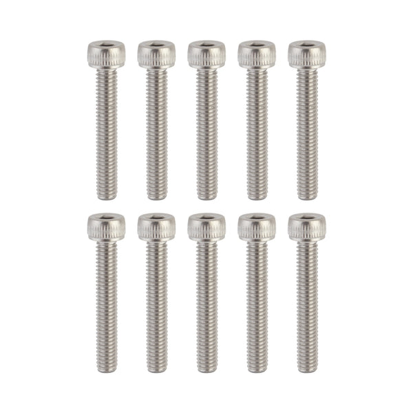 Sunlite Stainless Steel Socket Cap Bolts M4 x 25 M4x.75mm TP Bag of 10