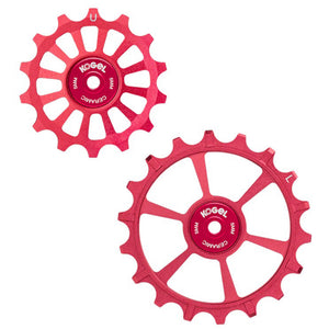 Kogel Bearings 14/18T Hybrid Ceramic Pulley Set Transmission Red  