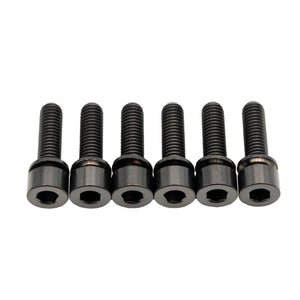 Better Bolts Industry Nine Ti Stem Bolt Kit Black 6/Count