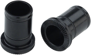 Front Hub Conversion Caps: 12mm Thru-Axle Black