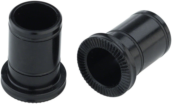 Front Hub Conversion Caps: 12mm Thru-Axle Black