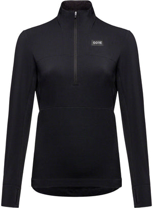 Gorewear Trail KPR Hybrid 1/2-Zip Jersey - Black Women's Small