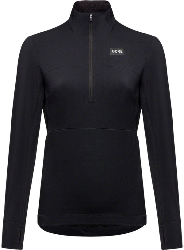Gorewear Trail KPR Hybrid 1/2-Zip Jersey - Black Women's Small