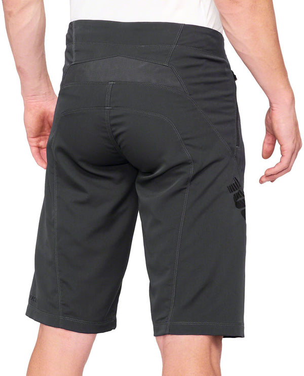 100% Airmatic Shorts - Charcoal Size 36