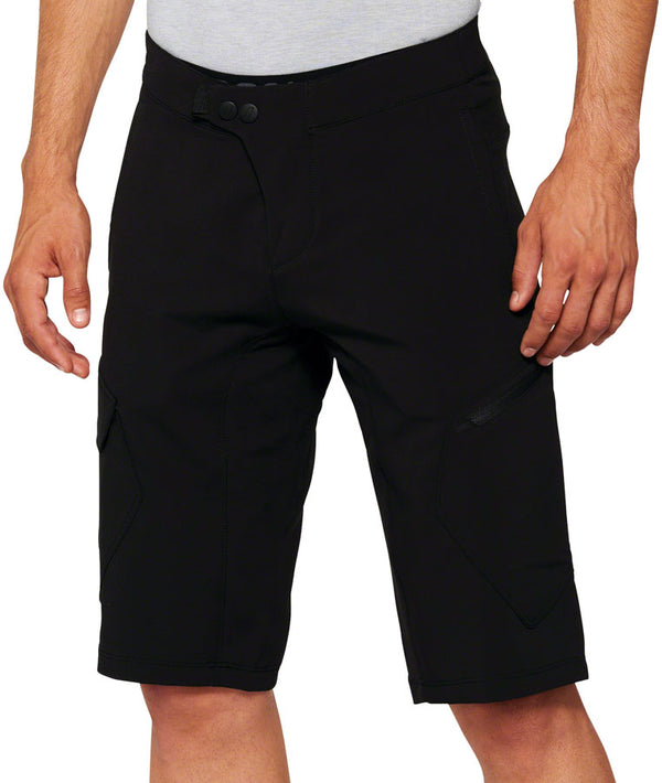 100% Ridecamp Shorts with Liner - Black Size 32