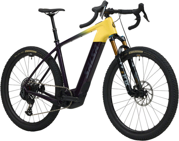 Salsa Tributary C Force X0 AXS Transmission SUS Ebike - 29" Carbon Amethyst/YLW X-Large