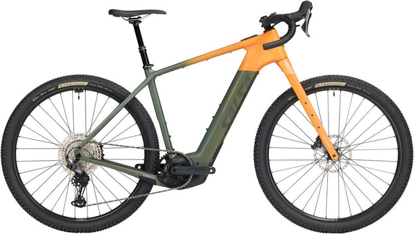 Salsa Tributary C GRX 820 Ebike - 29" Carbon Dark Pine/Terracotta X-Large