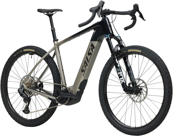 Salsa Tributary C Rival GX AXS Transmission SUS Ebike - 29" Carbon Charcoal/BLK X-Large