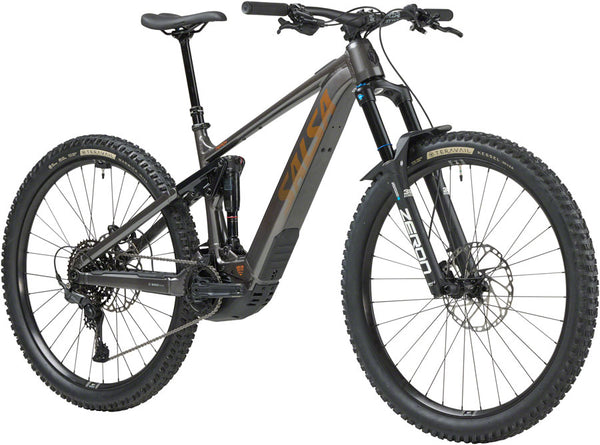 Salsa Notch Cues 10 Ebike - 29" Aluminum Charcoal Black Large