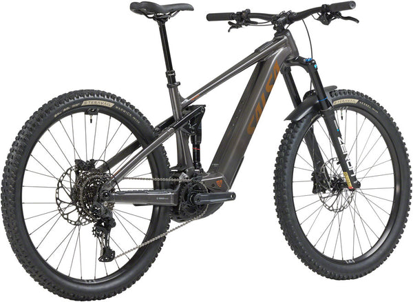 Salsa Notch Cues 10 Ebike - 29" Aluminum Charcoal Black Large