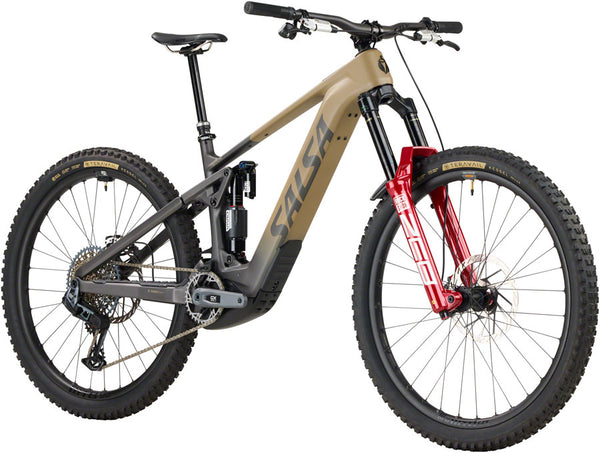 Salsa Notch C GX AXS Transmission Ebike - 29" Carbon Black / Walnut Small