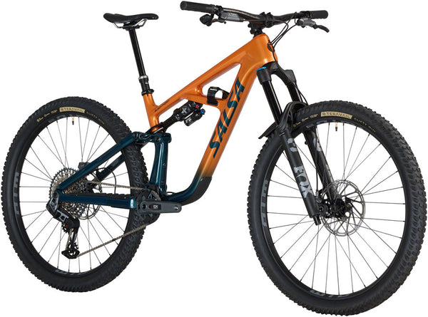 Salsa BLKthorn 145 C GX AXS Transmission Bike - 29" Carbon Slate / Terracotta X-Large