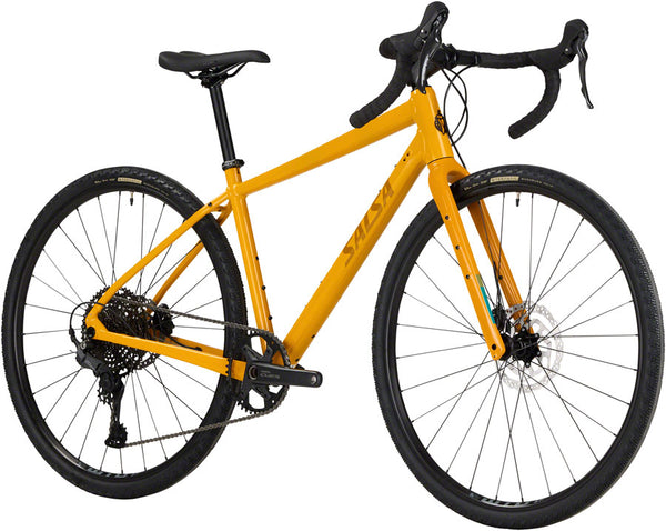 Salsa Journeyer Drop Bar Cues 1x11 Bike - 700c Aluminum Mustard 53cm