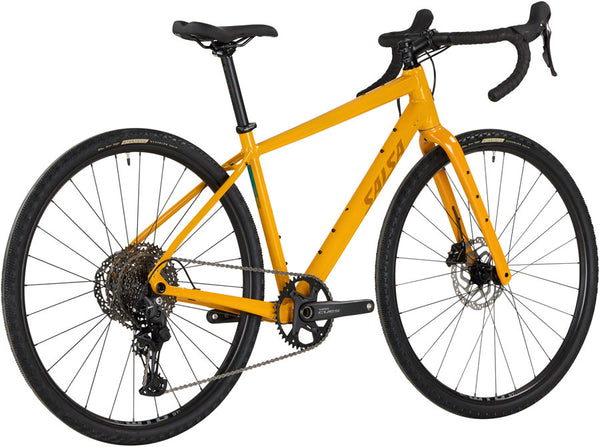 Salsa Journeyer Drop Bar Cues 1x11 Bike - 700c Aluminum Mustard 53cm