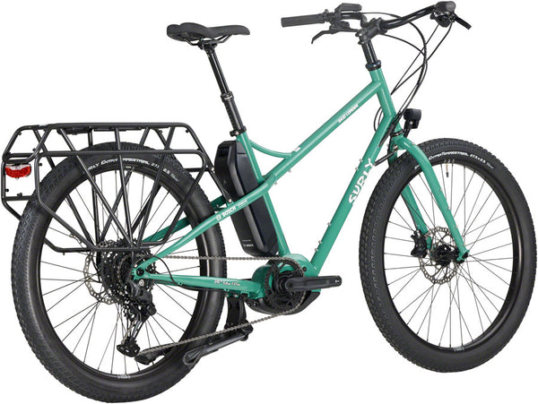 Surly Skid Loader Cargo Ebike - 27.5'' Steel Illegal Smile Green Medium